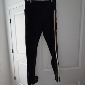 FP Movement High-Rise Side Stripe Leggings Black Red Cream Size S pet